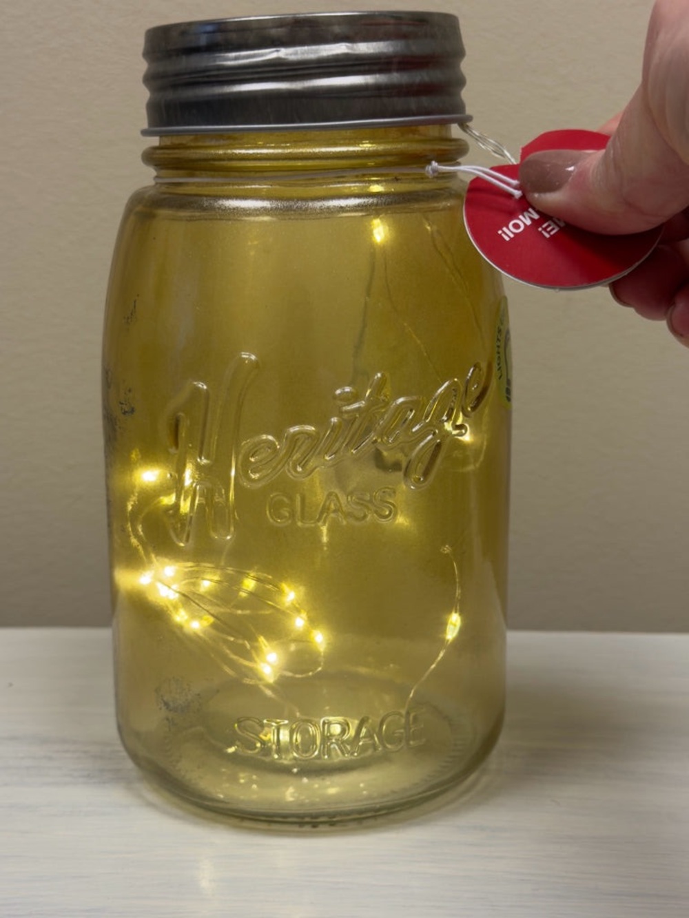 Heritage Glass Jar With Fairy Lights